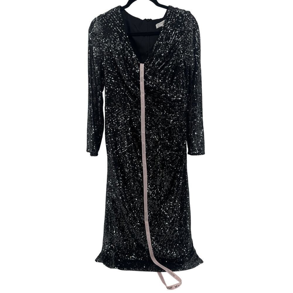 Mac Duggal 26940 Sequin Cocktail Knee Length Dress Womens Sz 10 NWT - Picture 3 of 11